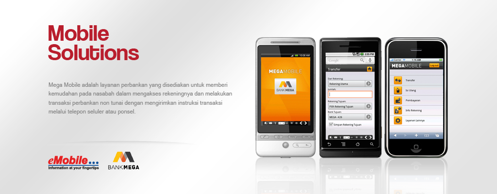 PT. eMobile Indonesia - MBSSM, Bank Mega, Mega Mobile